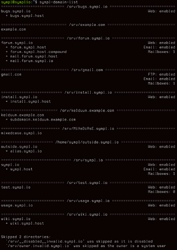 sympl-domain-list